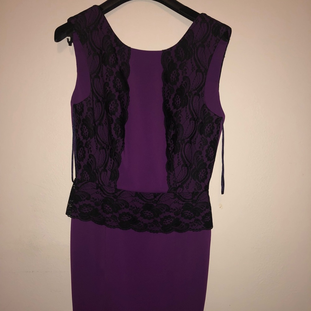 JAYGODFREY Purple and Black Lace Dress